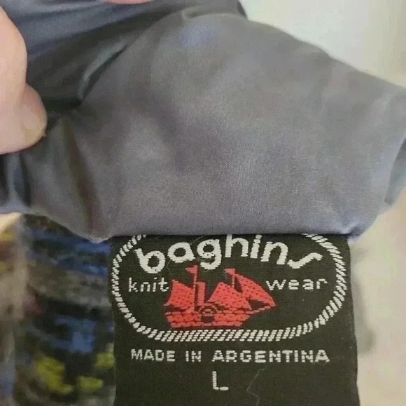 Baghins Knit Wear Wool Mohair Blend Reversible Knitted EUC Size Large - Picture 16 of 16